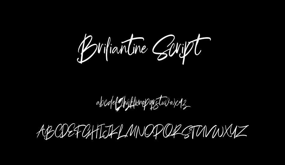 Briliantine Script Demo font