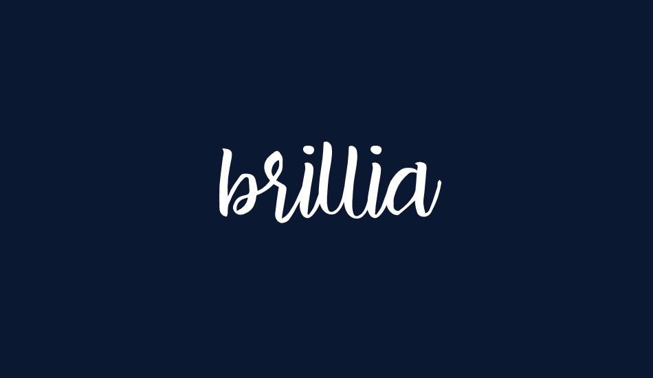 brillia Free Demo font big