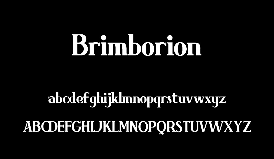 Brimborion font