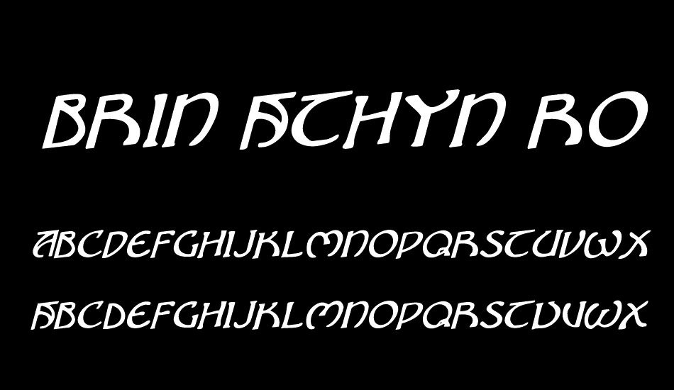 Brin Athyn Rotalic font