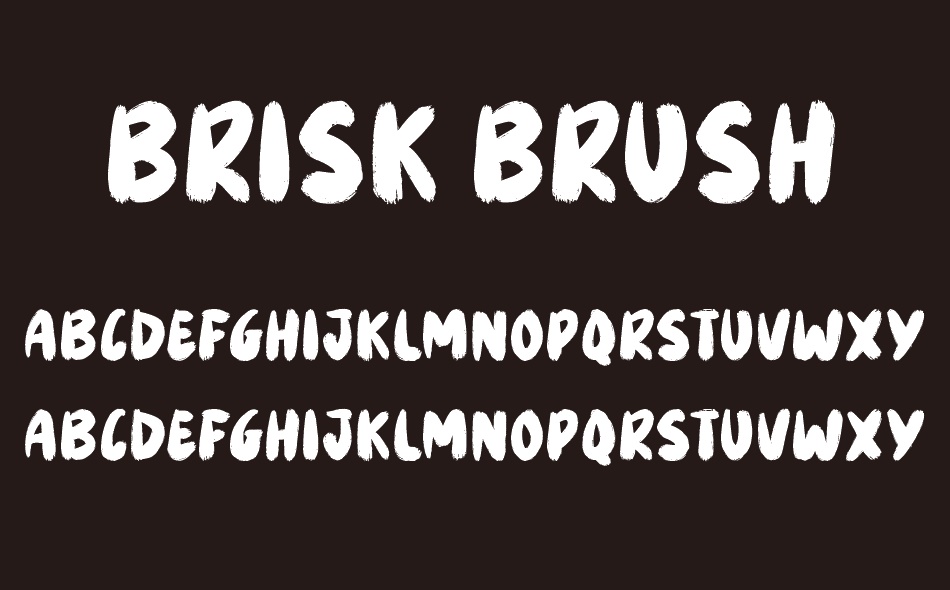 Brisk Brush font