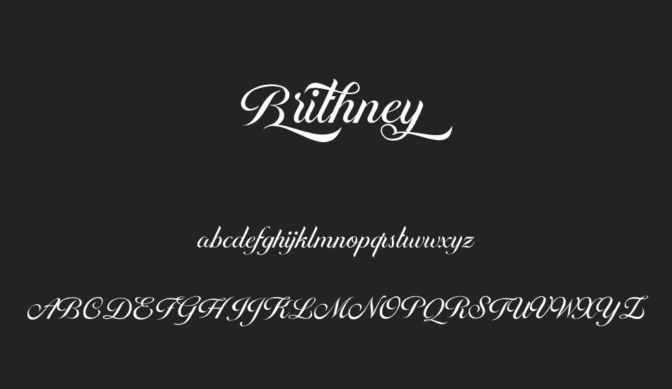 Brithney font