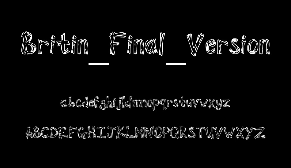 Britin_Final_Version font