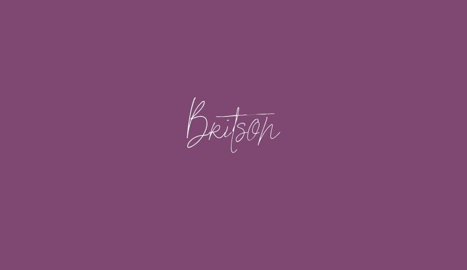 Britson font big