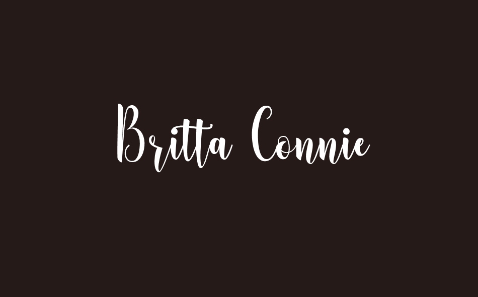 Britta Connie font big