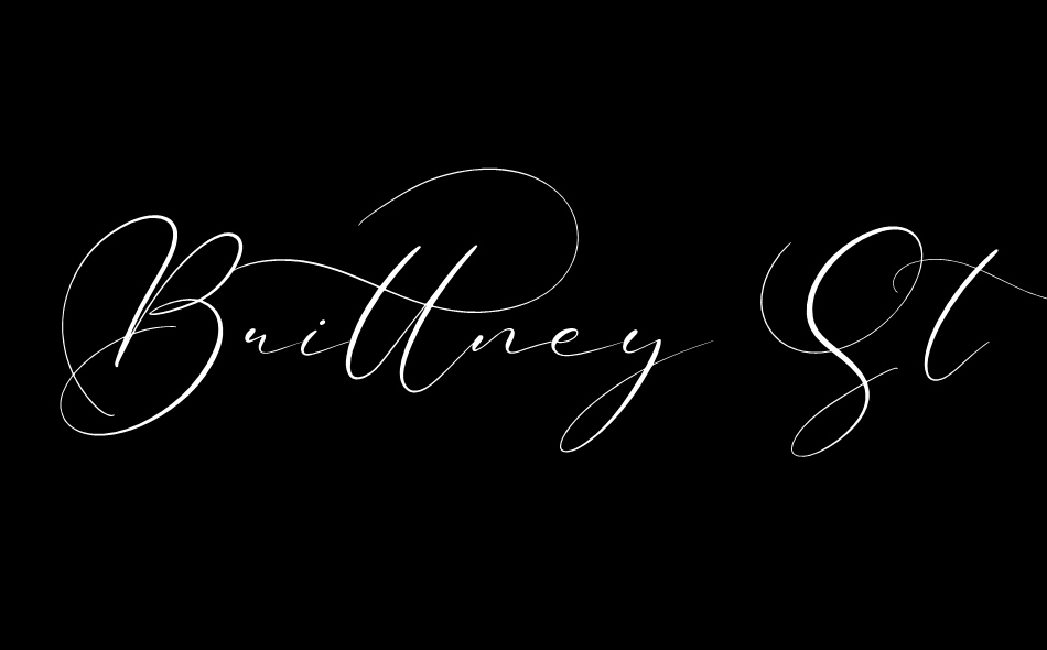 Brittney Style font big