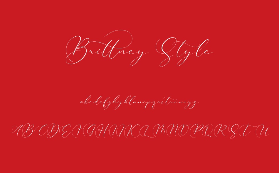 Brittney Style font
