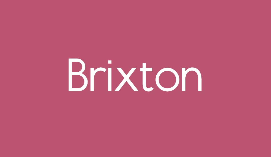 Brixton font big