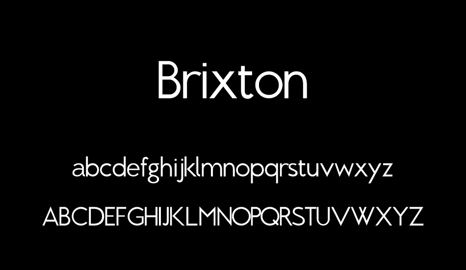 Brixton font