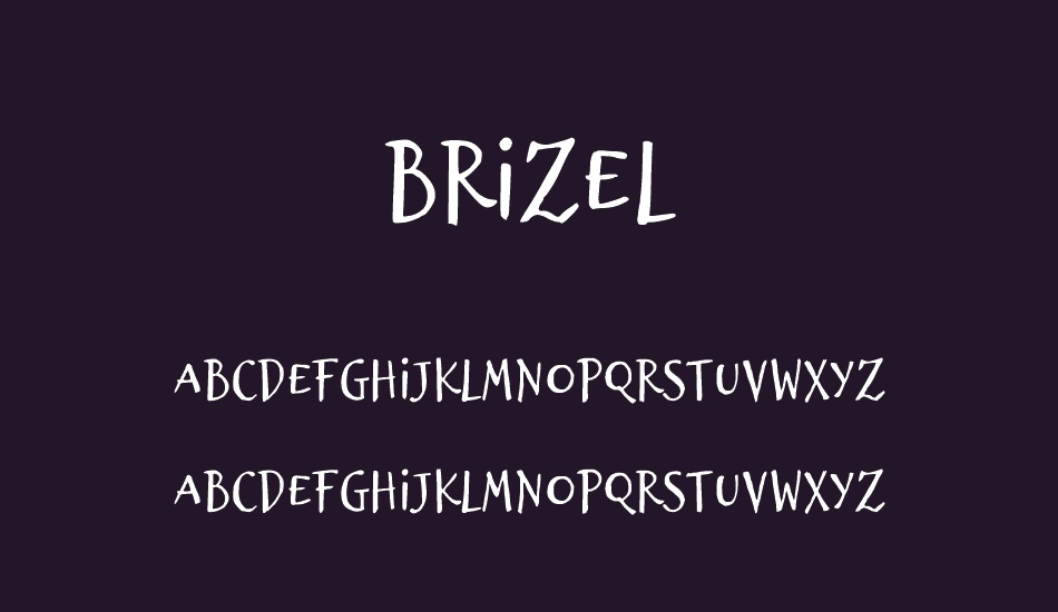 Brizel font