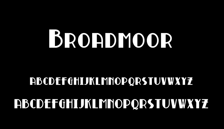 Broadmoor font