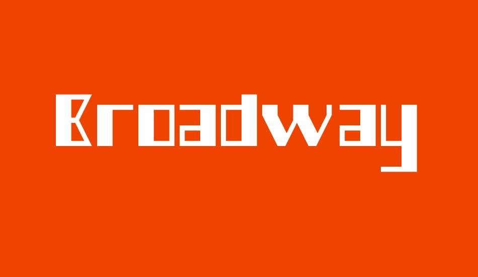 Broadway Musical font big