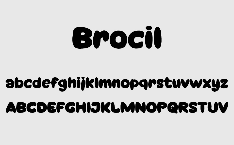 Brocil font