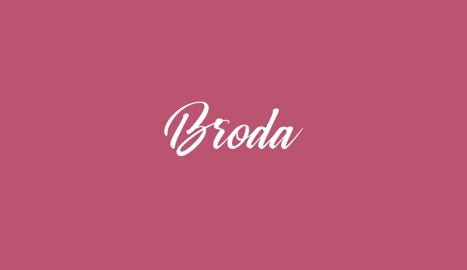 Broda font big