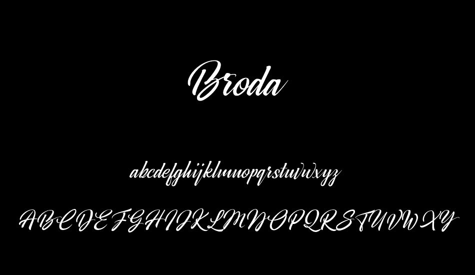 Broda font