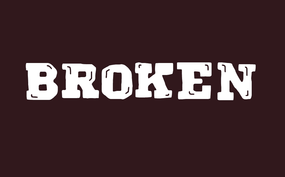 Broken Empire font big