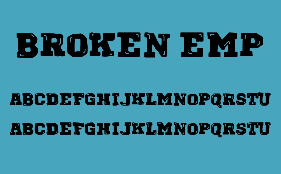 Broken Empire font