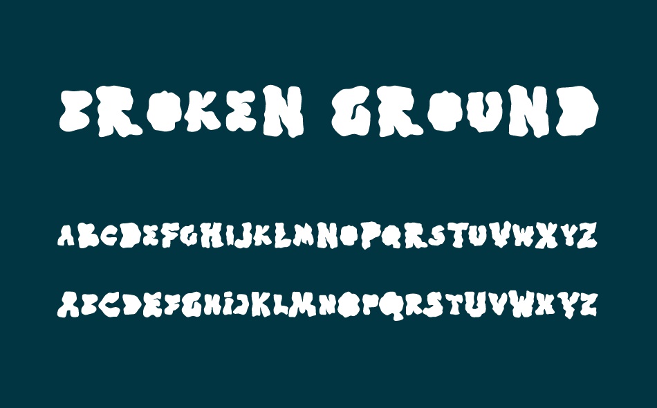 Broken Ground font