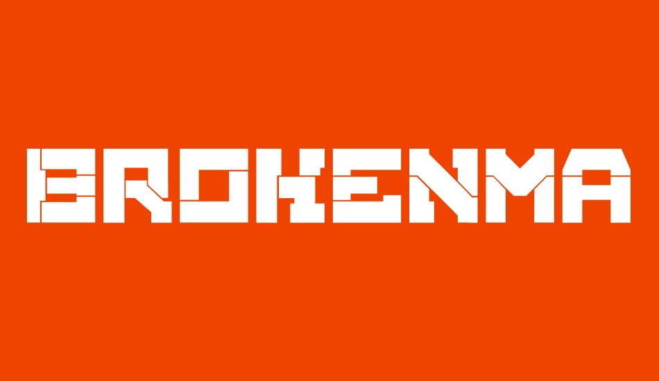 BrokenMachine font big