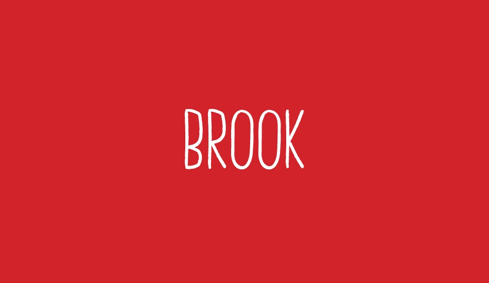 Brook Demo font big