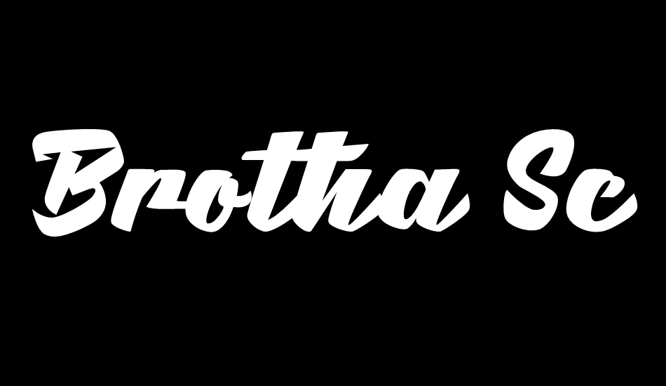 Brotha Script font big