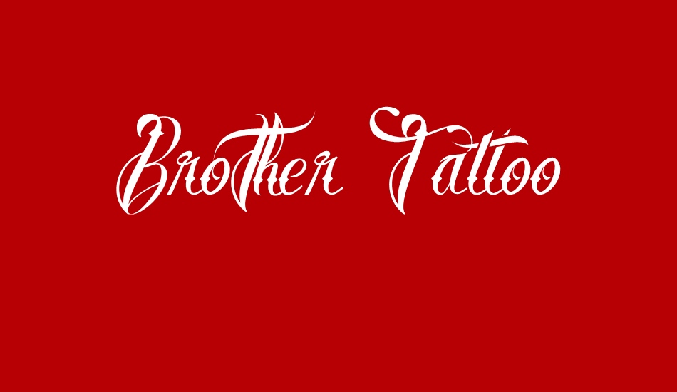 brother-tattoo font big