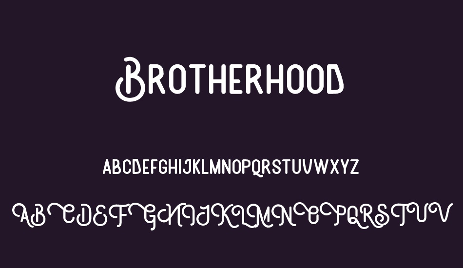 Brotherhood font