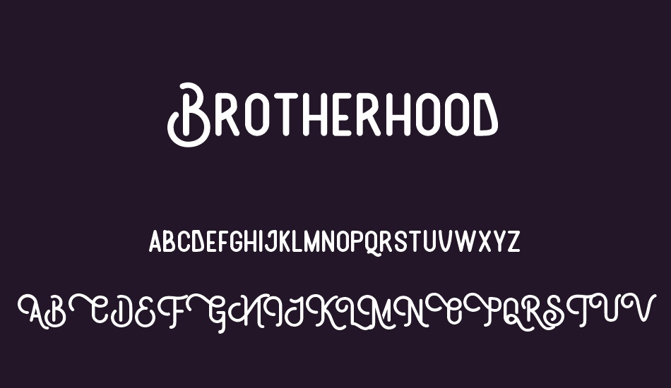 Brotherhood font