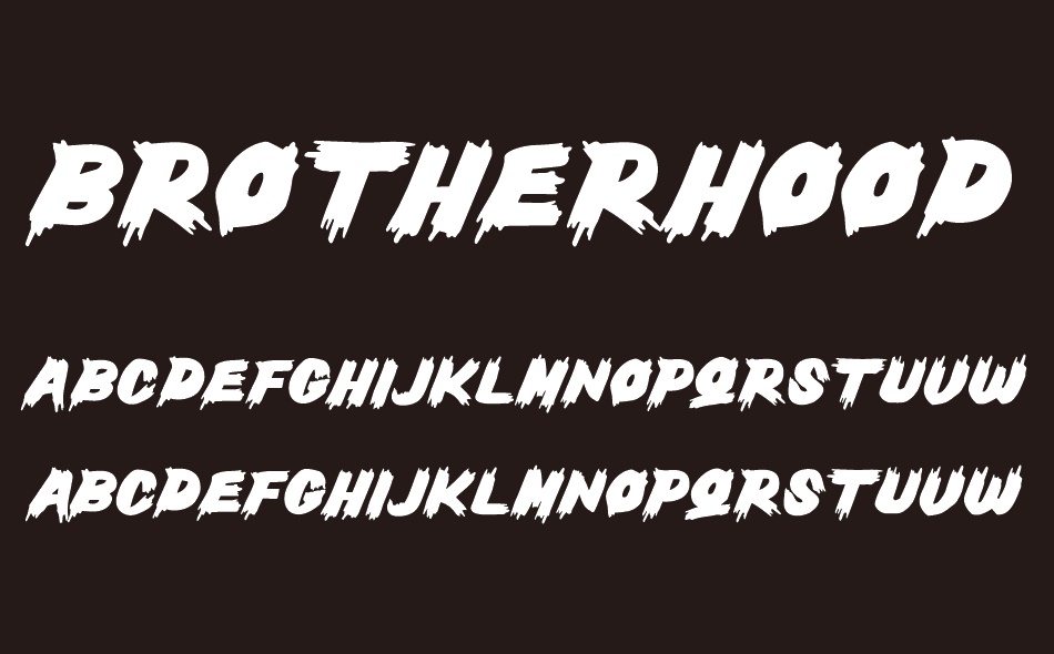 Brotherhood Brush font