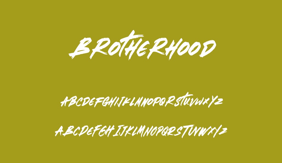 Brotherhood font