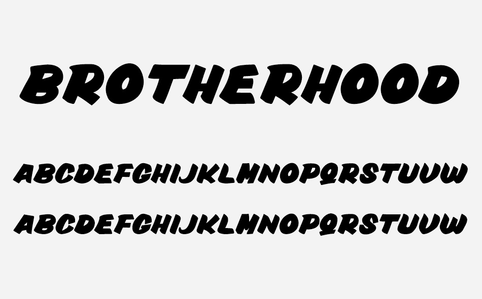 Brotherhood font