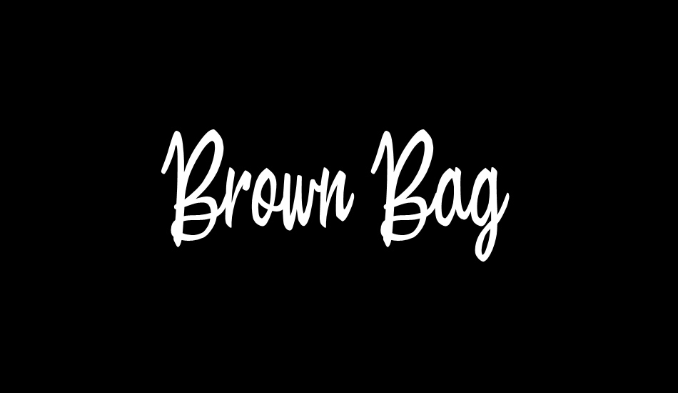 Brown Bag font big