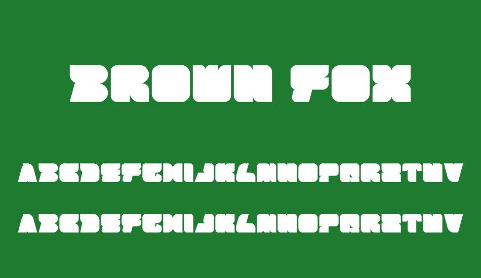 BROWN FOX font