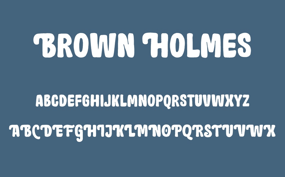 Brown Holmes font