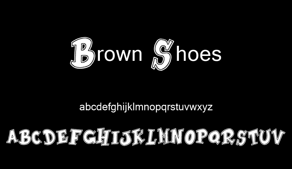 Brown Shoes font
