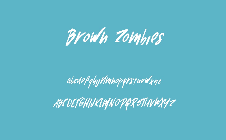 Brown Zombies font