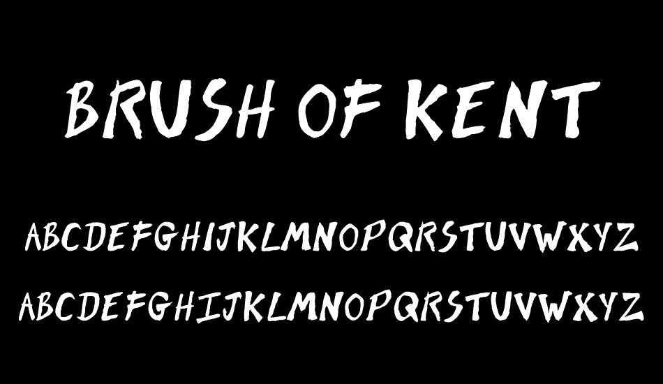 Brush of Kent font