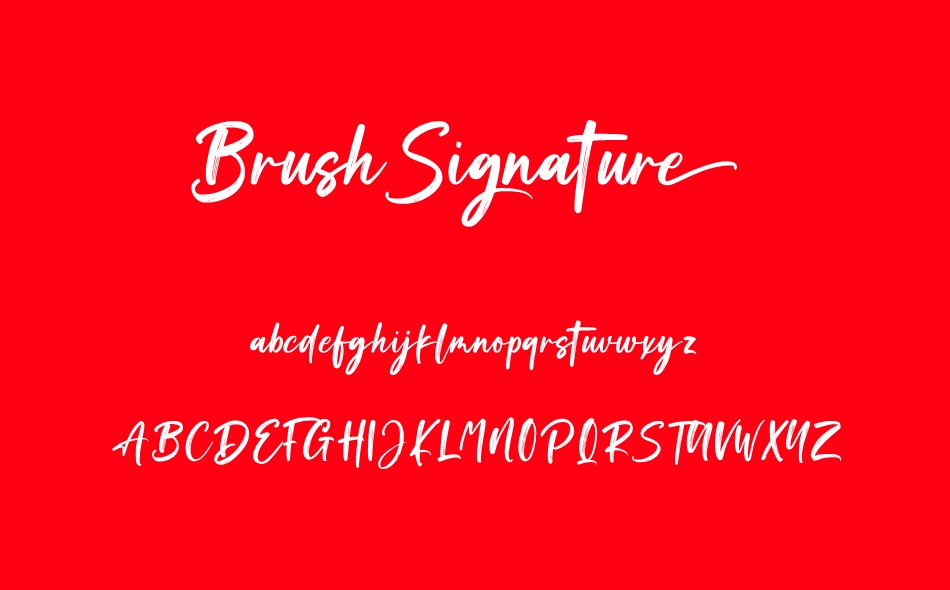 Brush Signature font