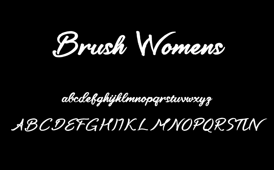 Brush Womens font