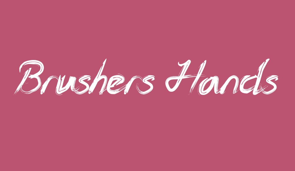 Brushers Hands font big
