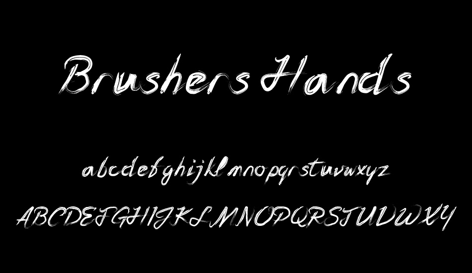 Brushers Hands font