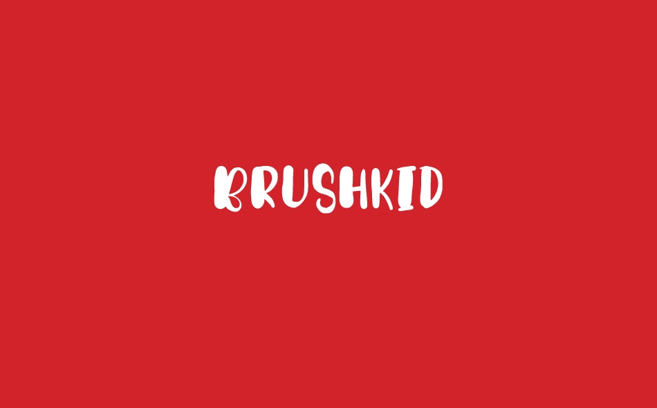 Brushkid font big