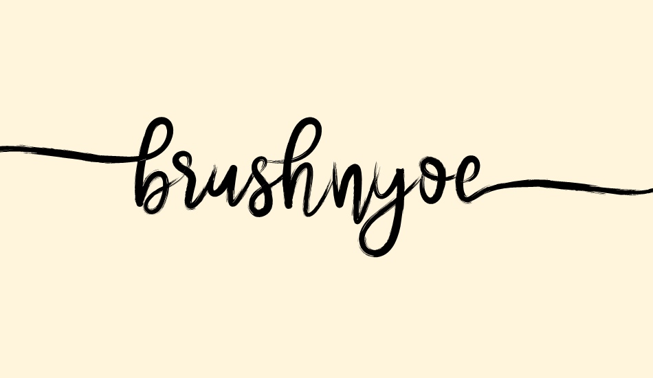 brushnyoe font big