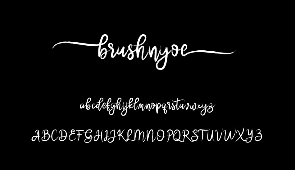 brushnyoe font