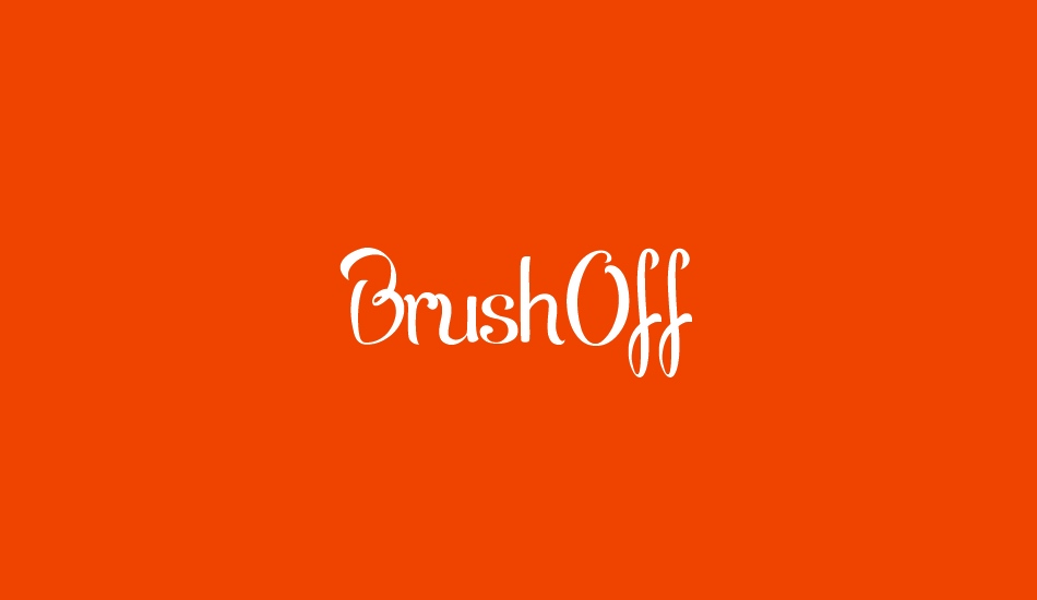 BrushOff font big