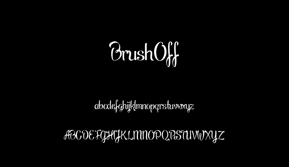 BrushOff font