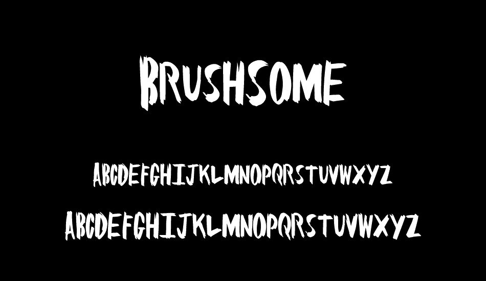 BrushSome font