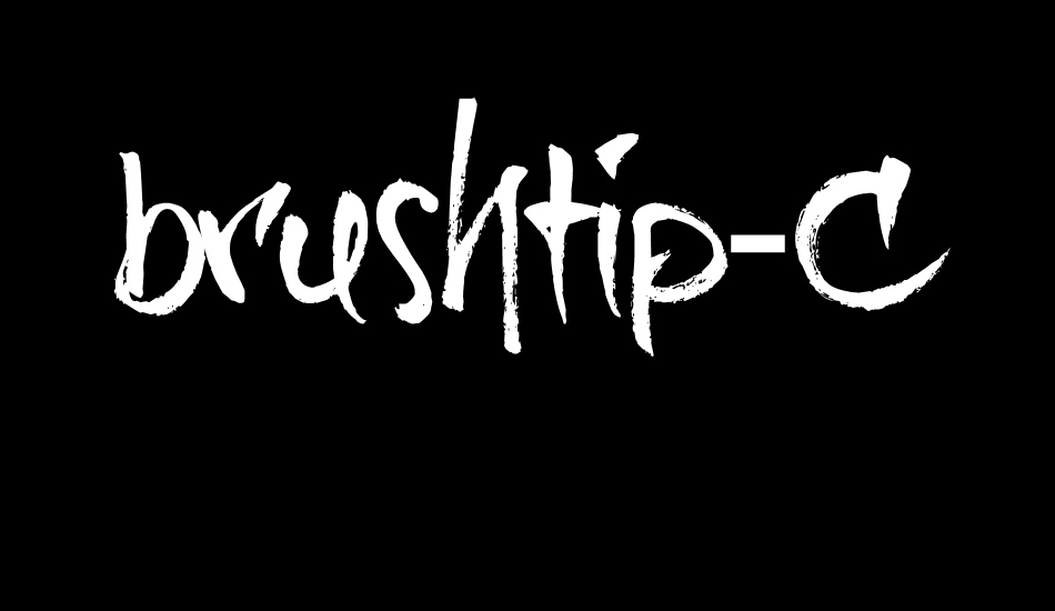 brushtip-C font big