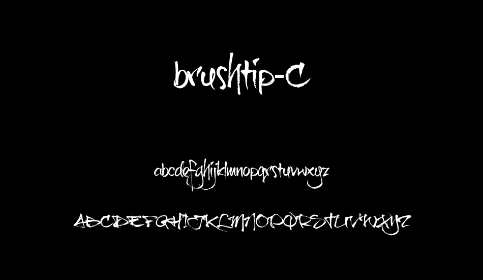 brushtip-C font