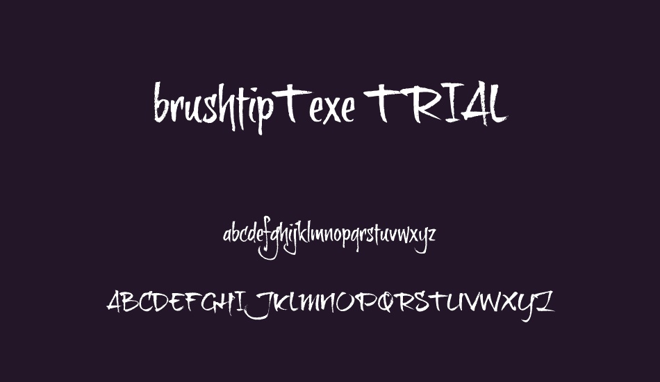 brushtipTexe TRIAL font